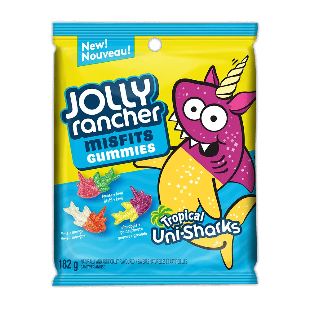 Jolly Rancher Misfits Gummies Uni-Sharks - 182g