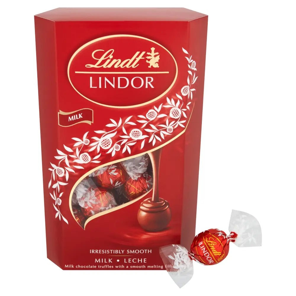 Lindt Lindor Milk Chocolate Truffles Box - 337g