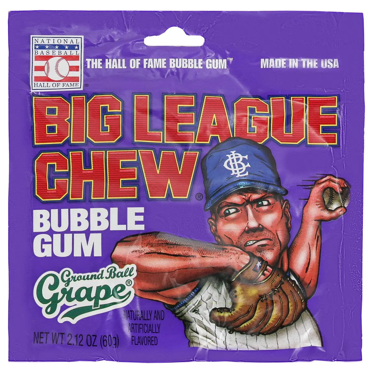 Big League Chew Grape Bubble Gum - 60g