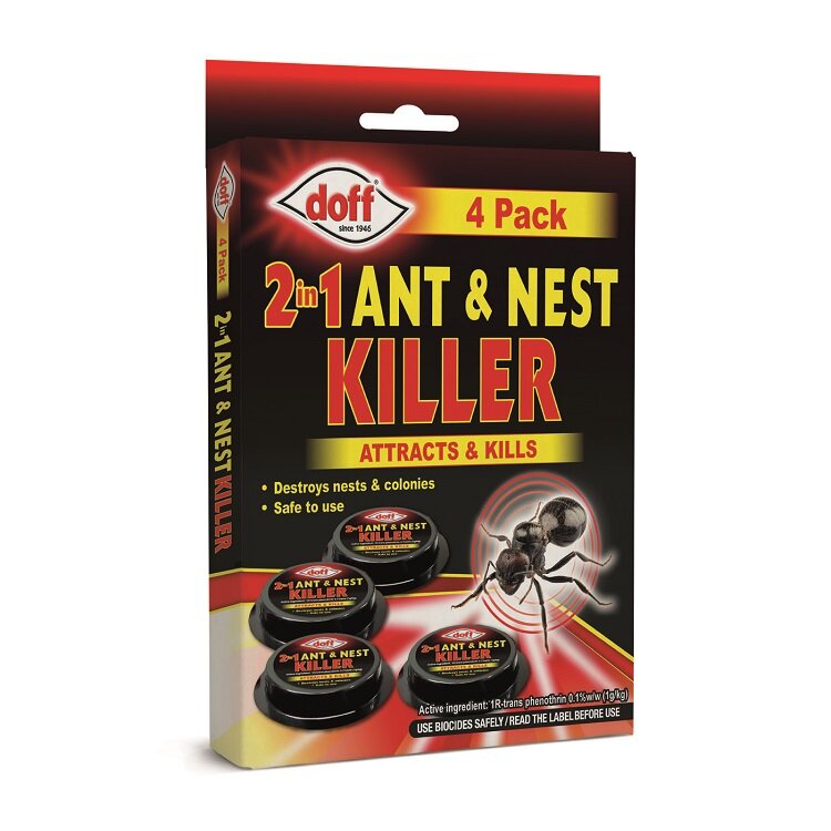 Doff 2 in 1 Ant & Nest Killer Bait Station - pack of 4