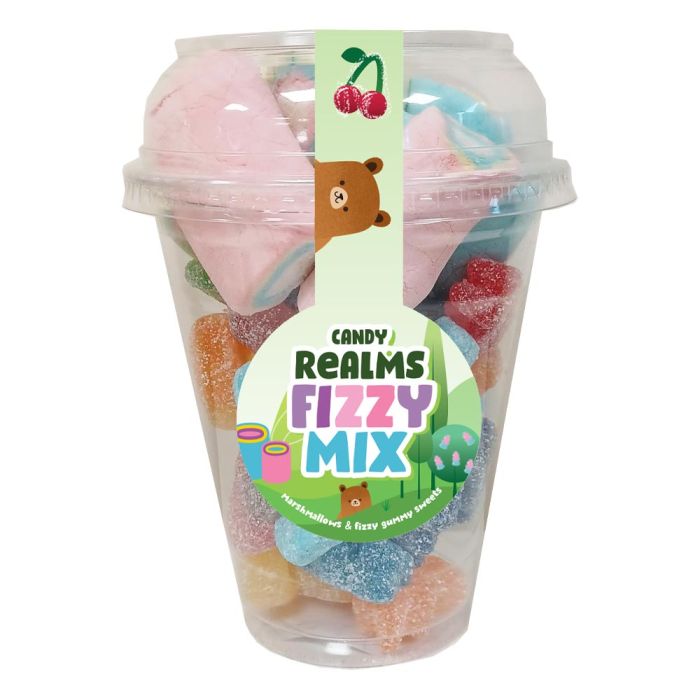 Candy Realms Fizzy Mix Candy Cup - 225g