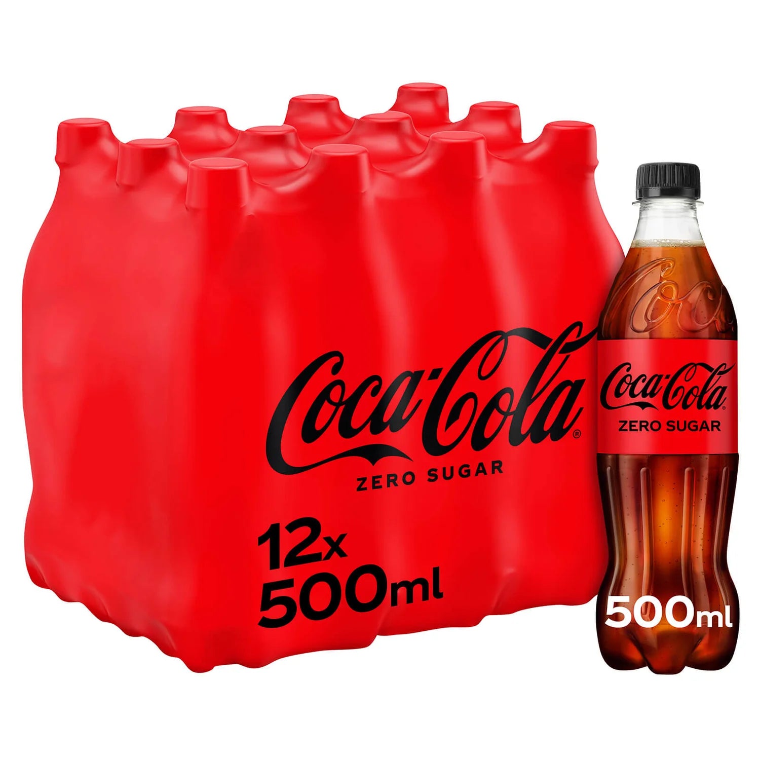 Coca-Cola Zero Sugar - 500ml - Case of 12