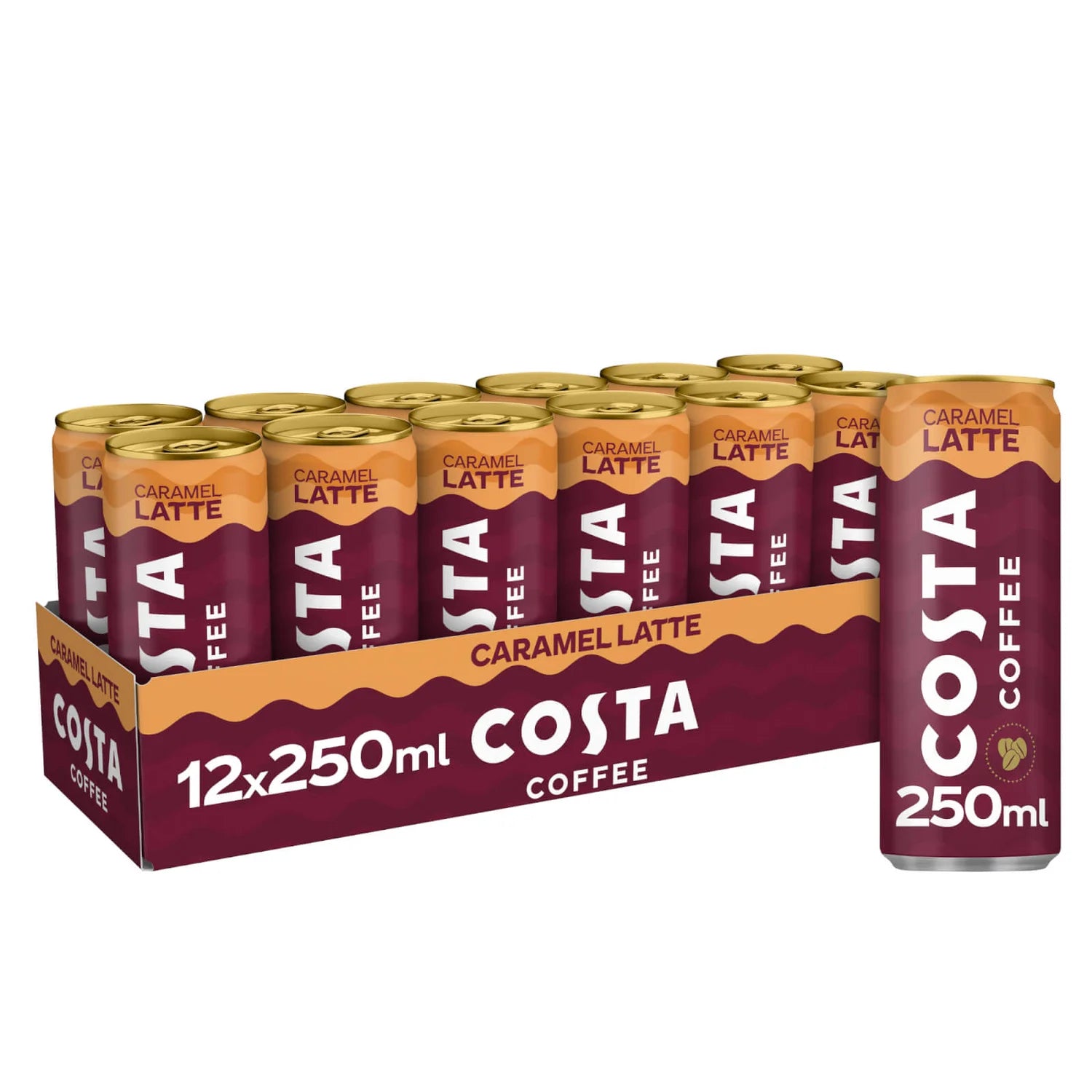 Costa Coffee Caramel Latte - 250ml - case of 12