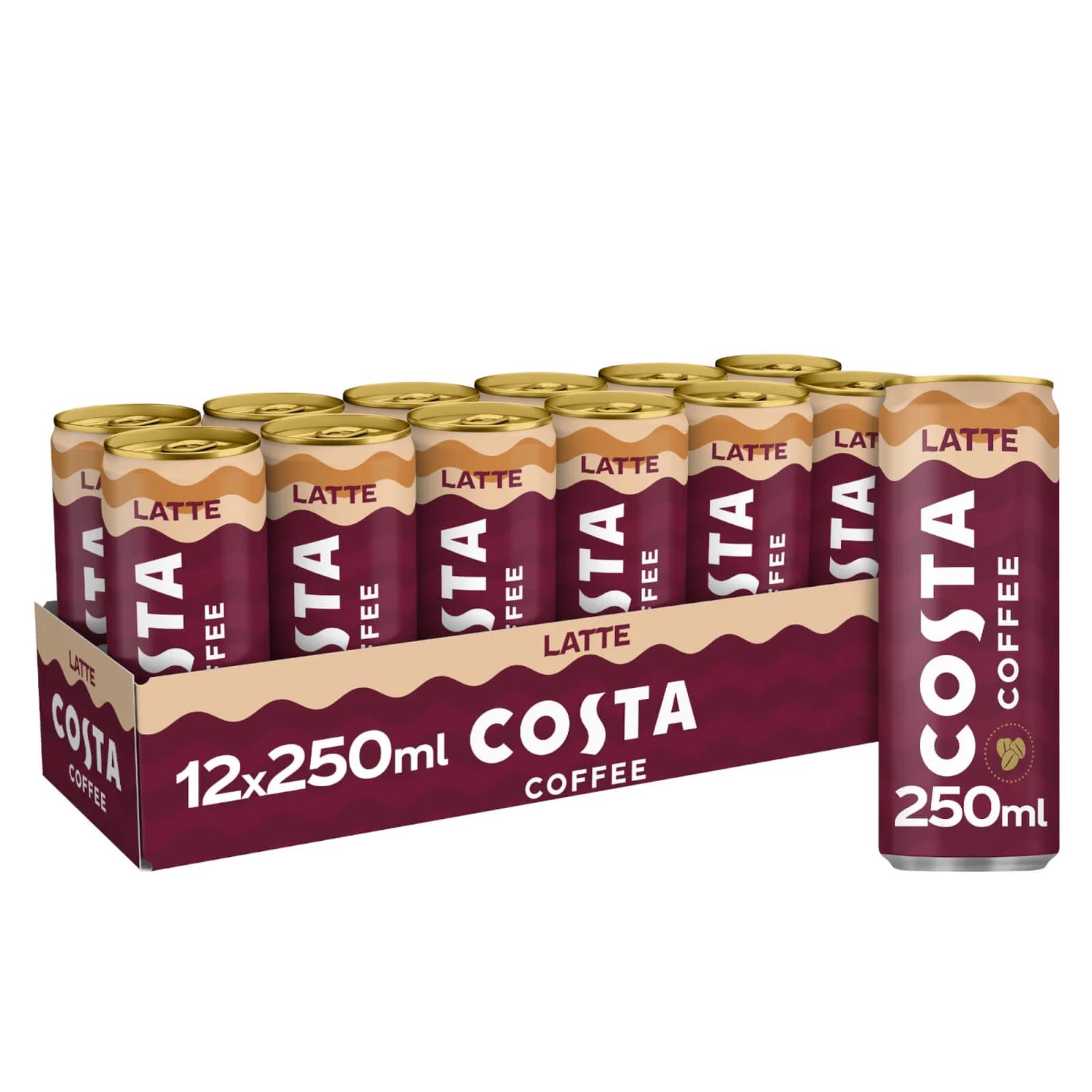 Costa Coffee Latte - 250ml - Case of 12