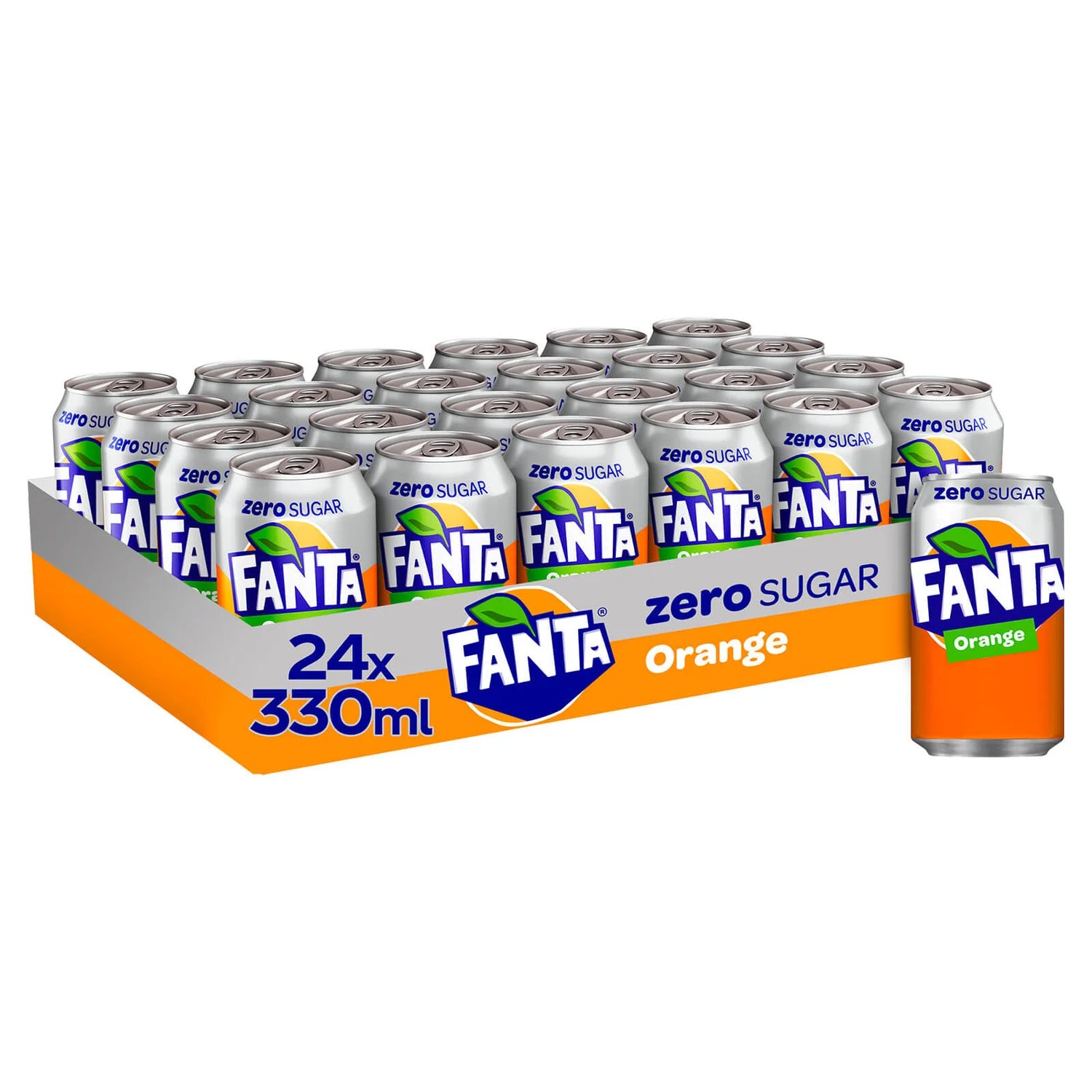 Fanta Zero Orange - 330ml - Case of 24