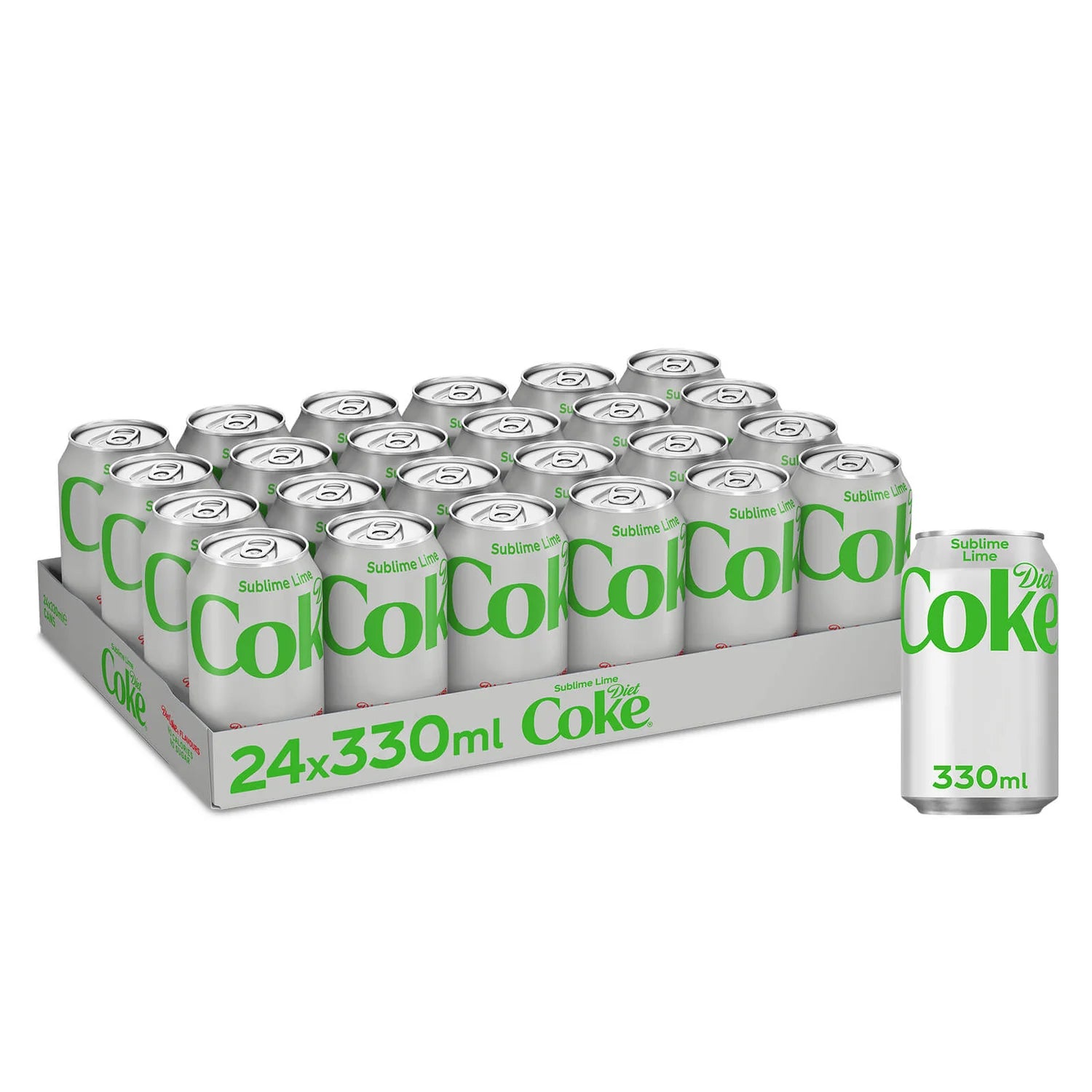 Diet Coke Sublime Lime - 330ml - case of24