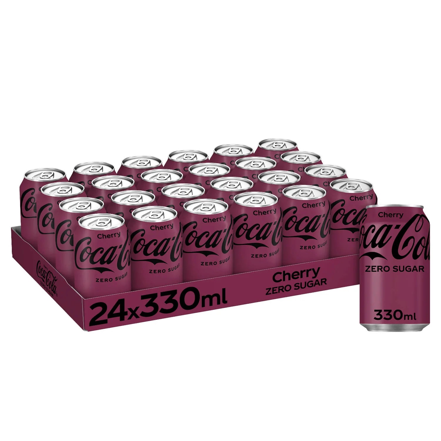 Coca-Cola Zero Sugar Cherry - 330ml - Case of 24