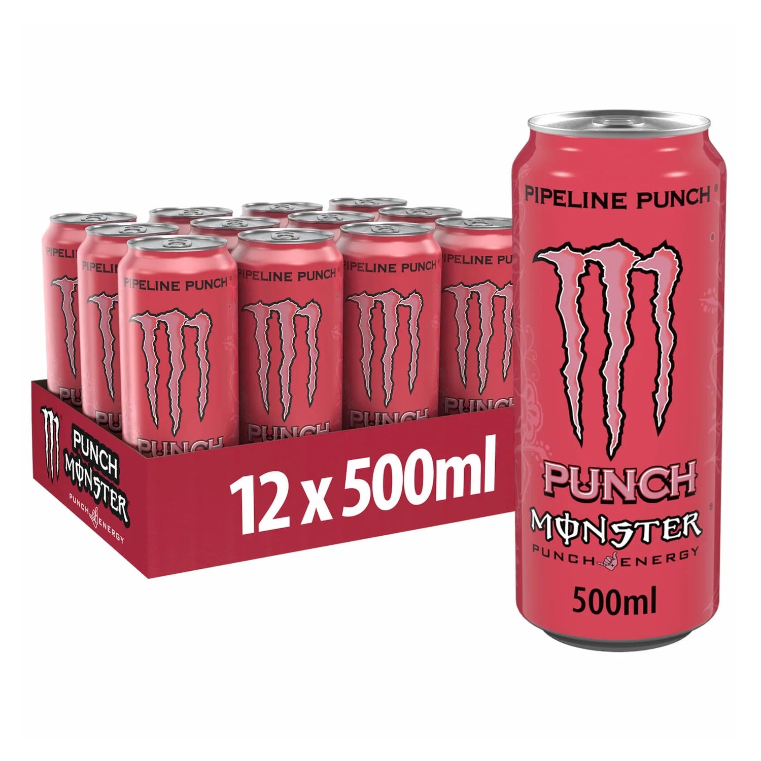 Monster Energy Drink Pipeline Punch - 500ml - Case of 12