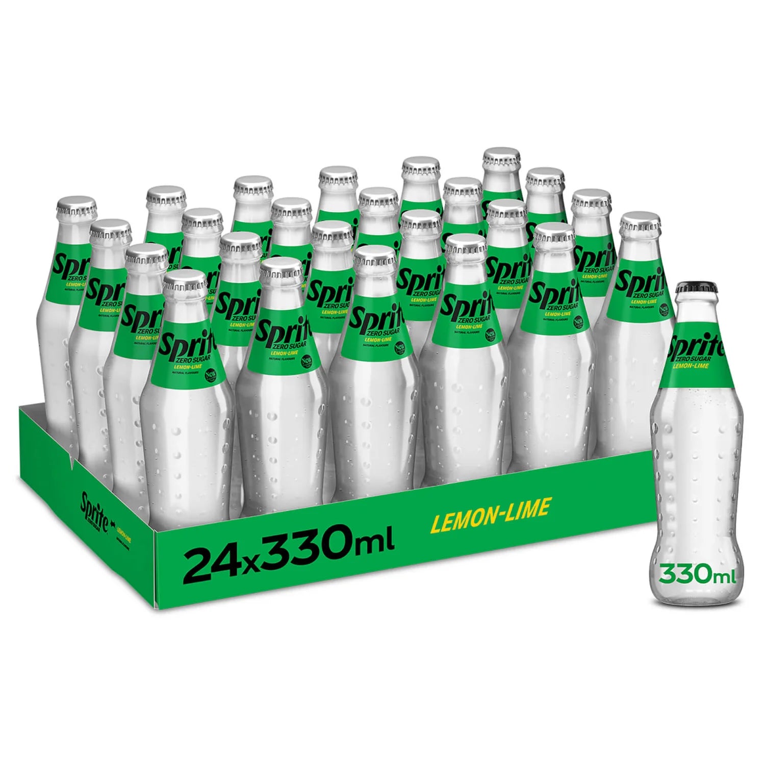 Sprite Zero Glass Bottles - 330ml - Case of 24