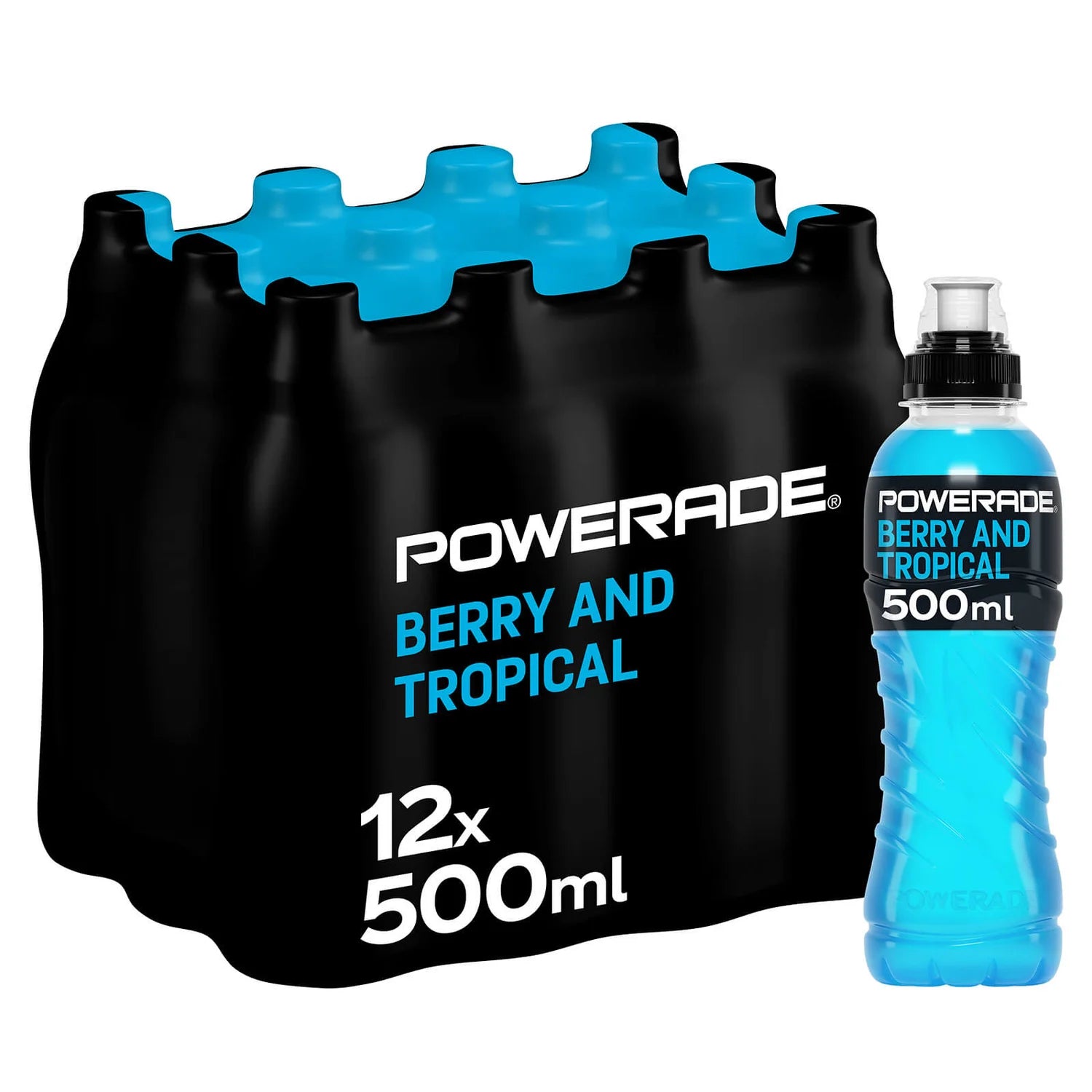 Powerade Berry & Tropical - 500ml - Case of 12