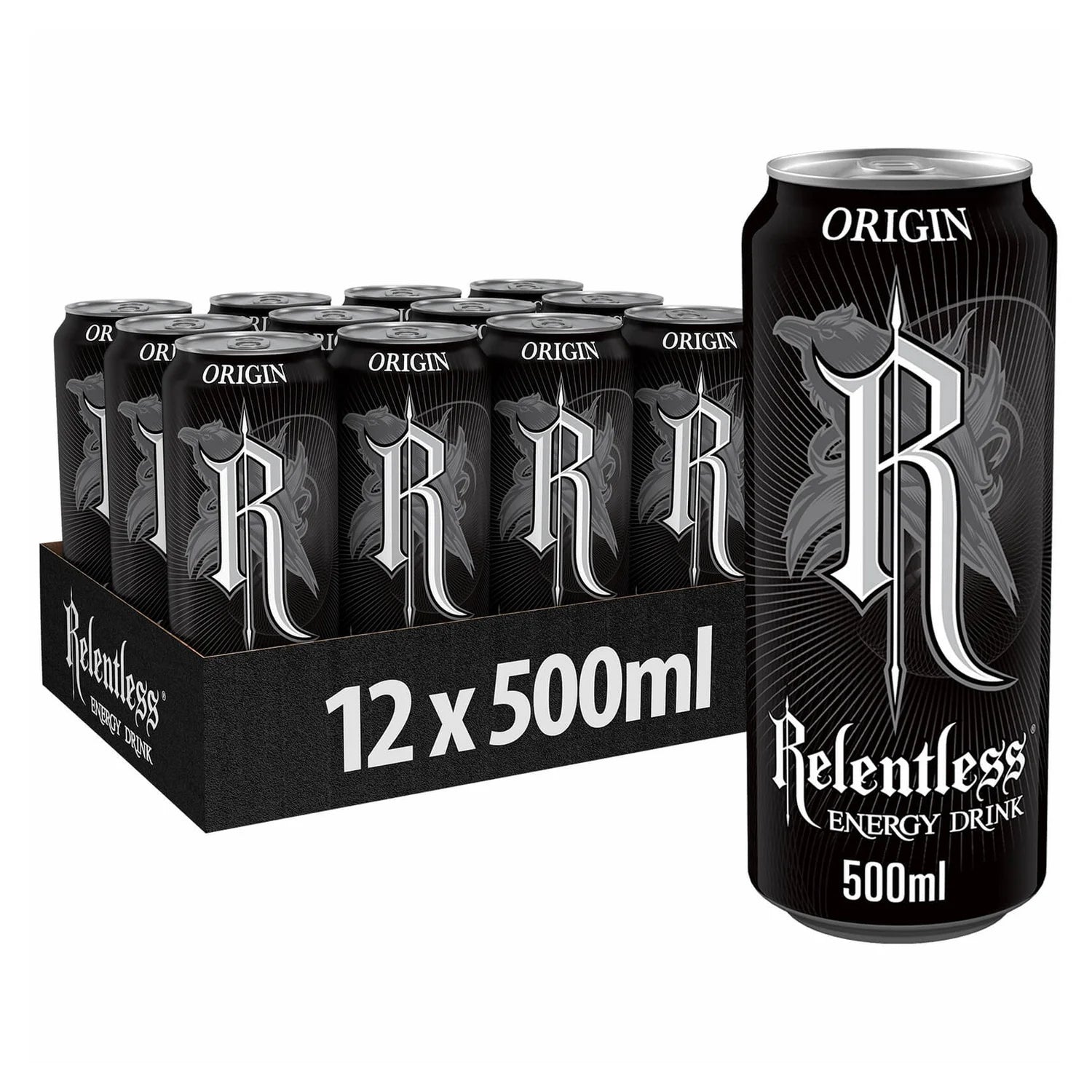Relentless Origin Energy Drink - 500ml - Case of 12