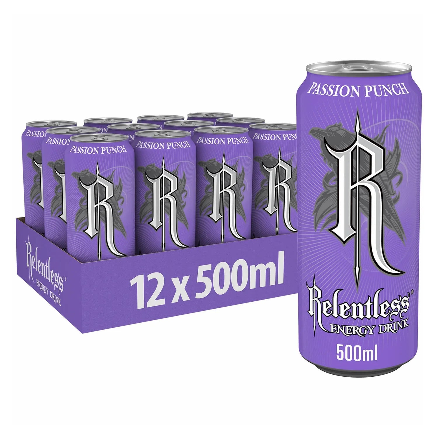 Relentless Passion Punch Energy Drink - 500ml - case of 12