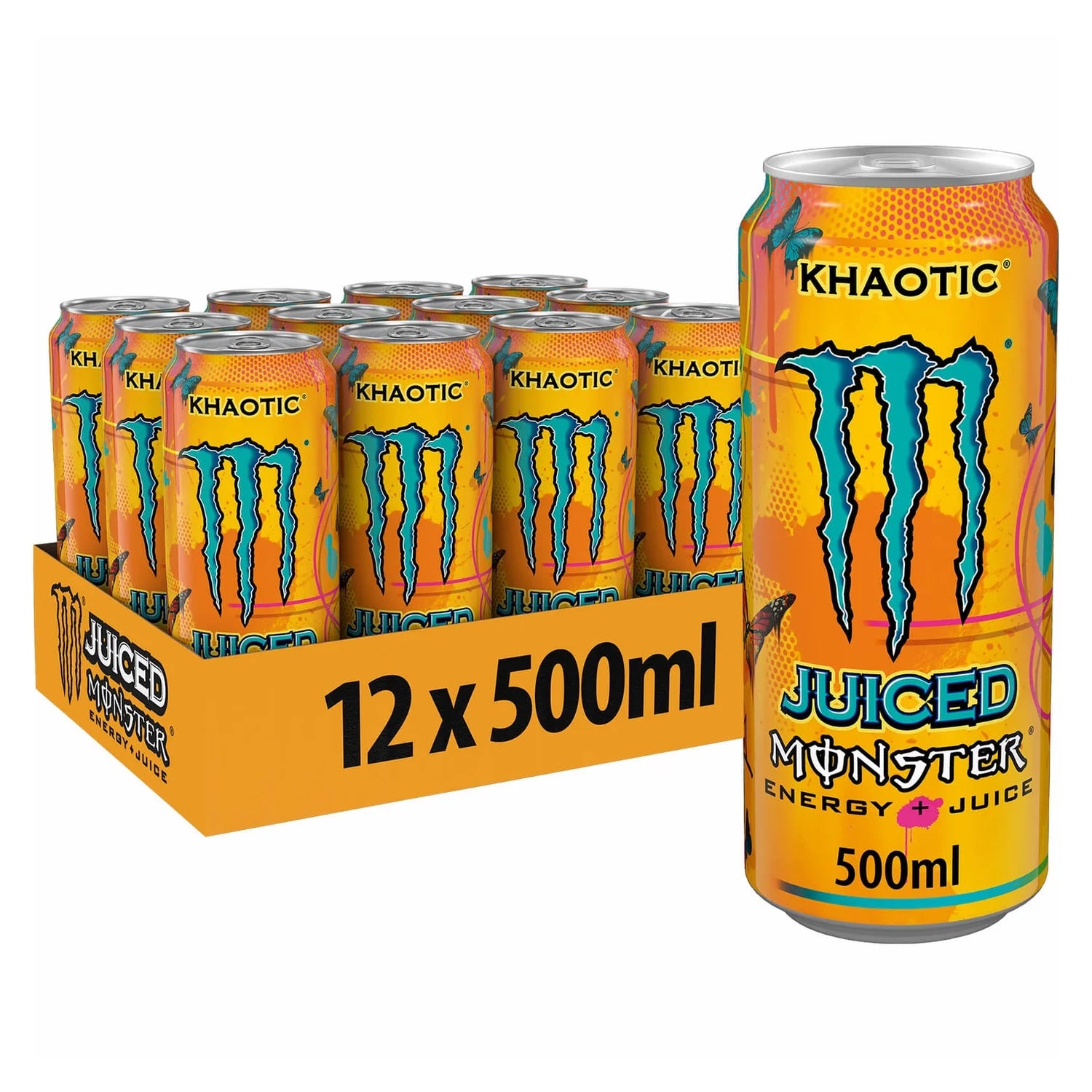 Monster Energy Drink Khaotic - 500ml - Case of 12