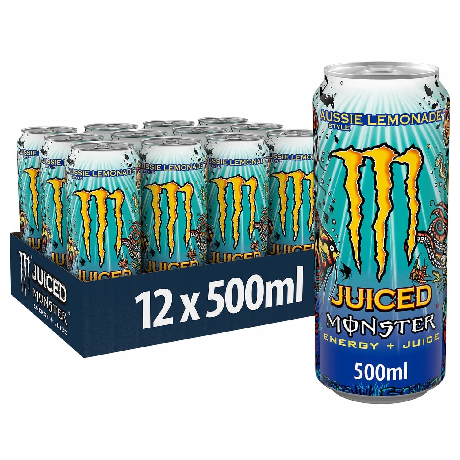 Monster Energy Drink Aussie Lemonade - 500ml - Case of 12