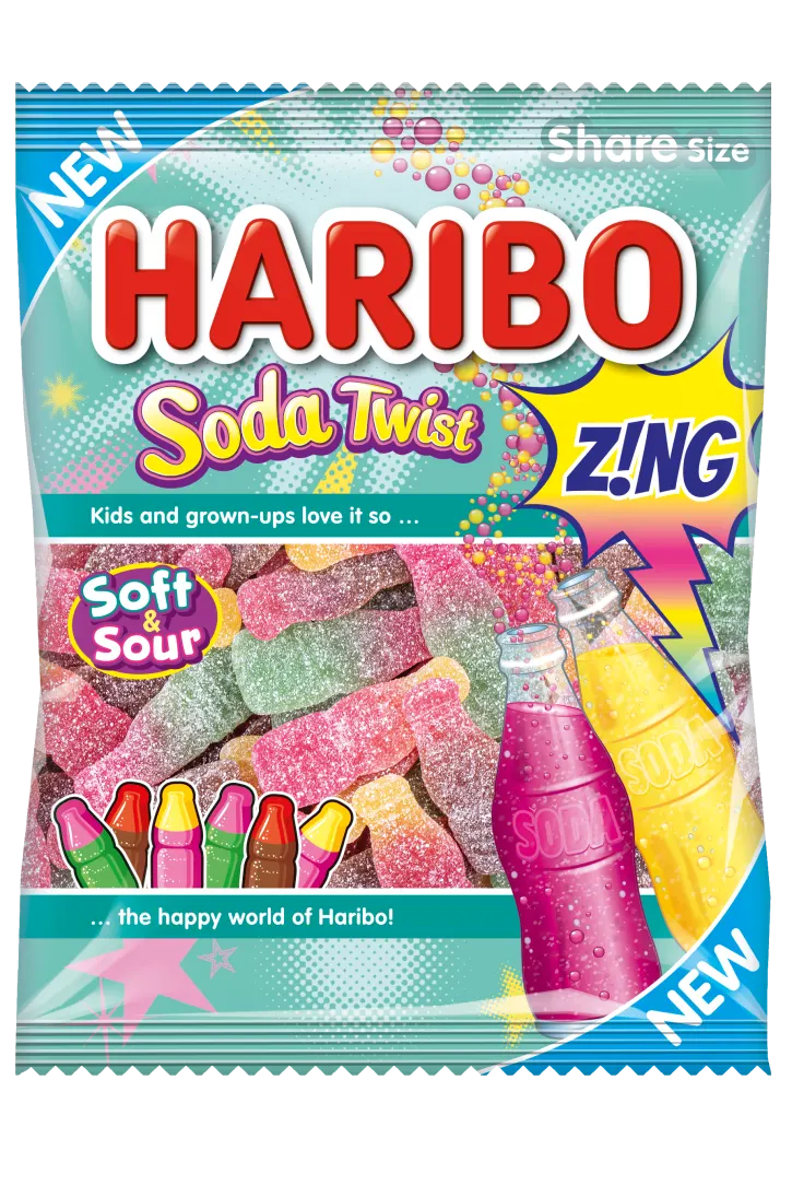 Haribo Soda Twist Zing - 160g