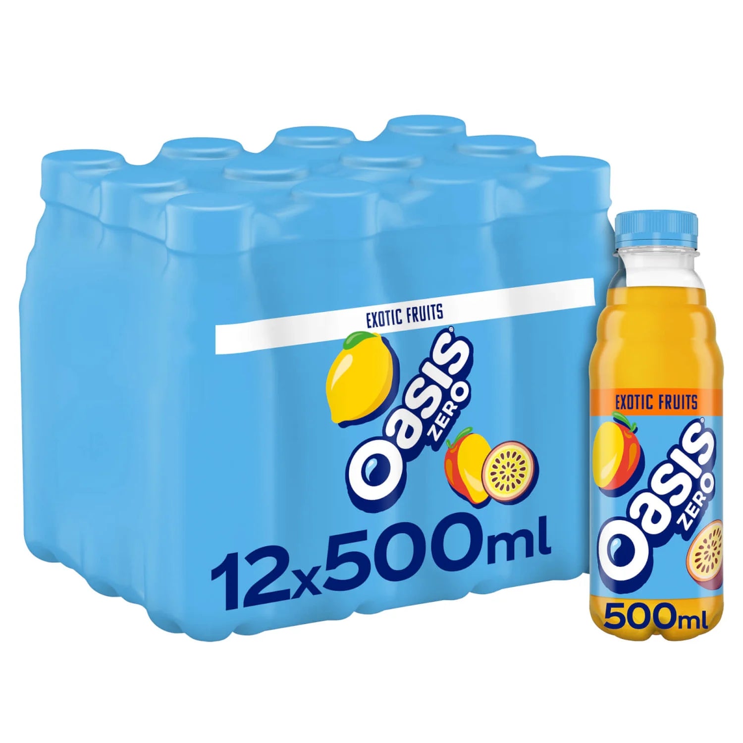 Oasis Exotic Fruits Zero - 500ml - Case of 12