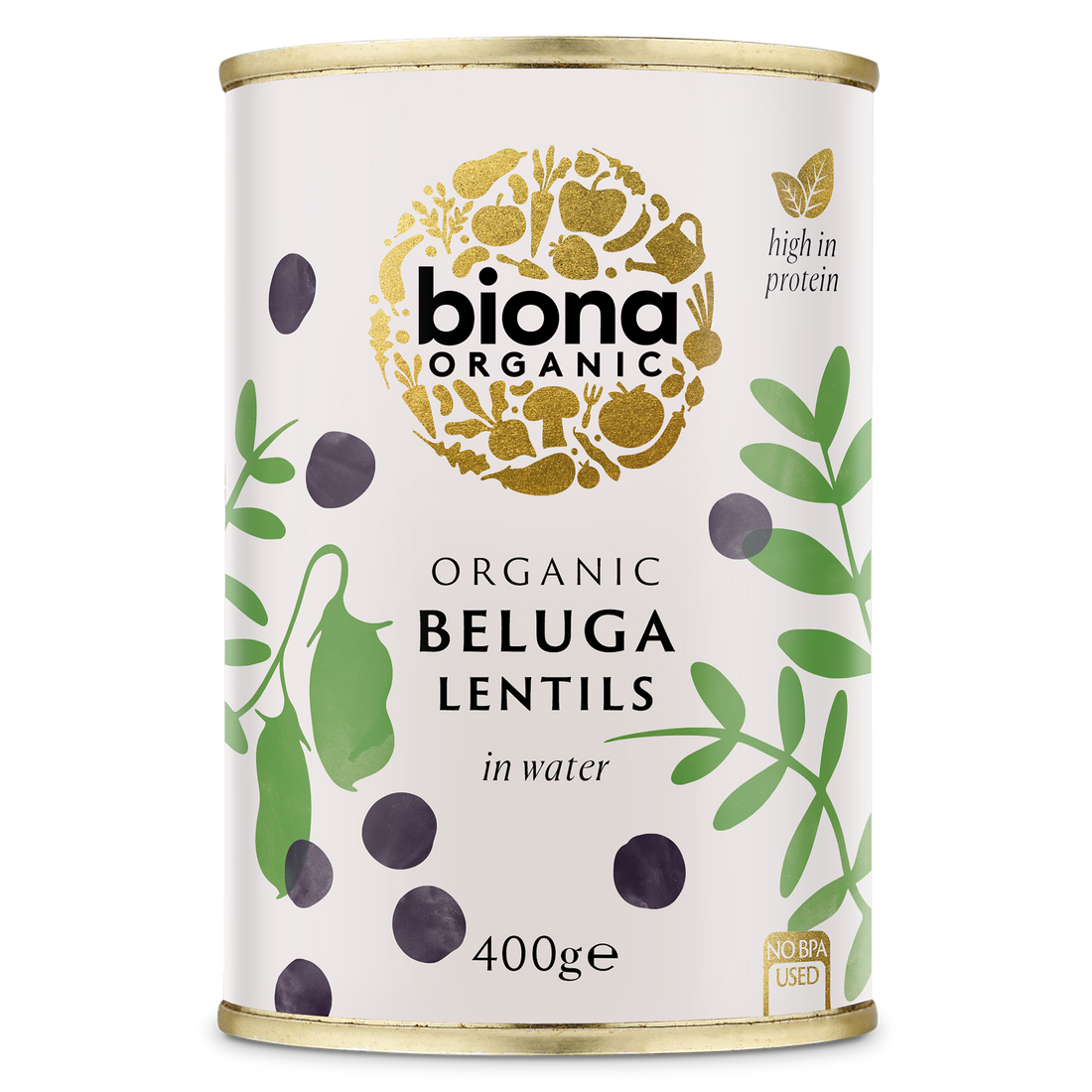 Organic Biona Beluga Lentils - 400g