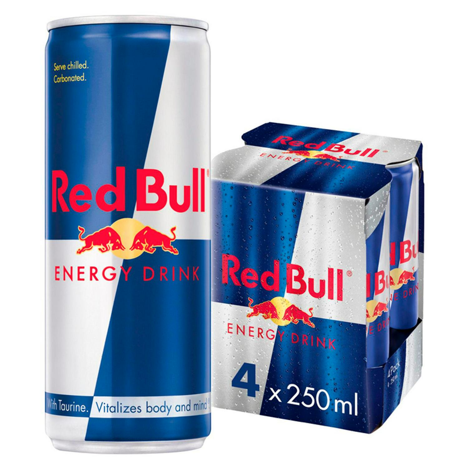 Red Bull Energy Drink 250ml - Pack of 4