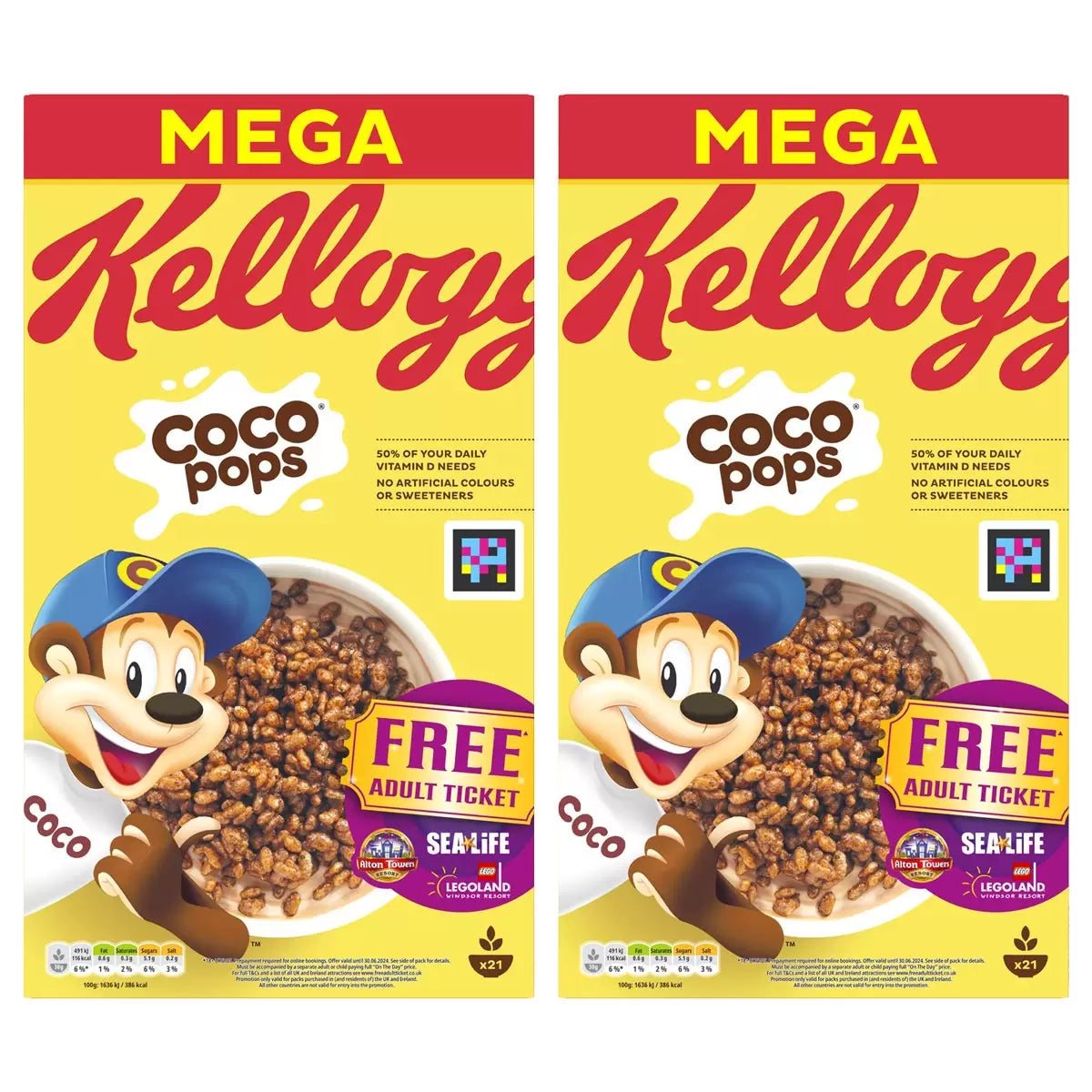 Kellogg's Coco Pops - 650g ( Pack of 2)