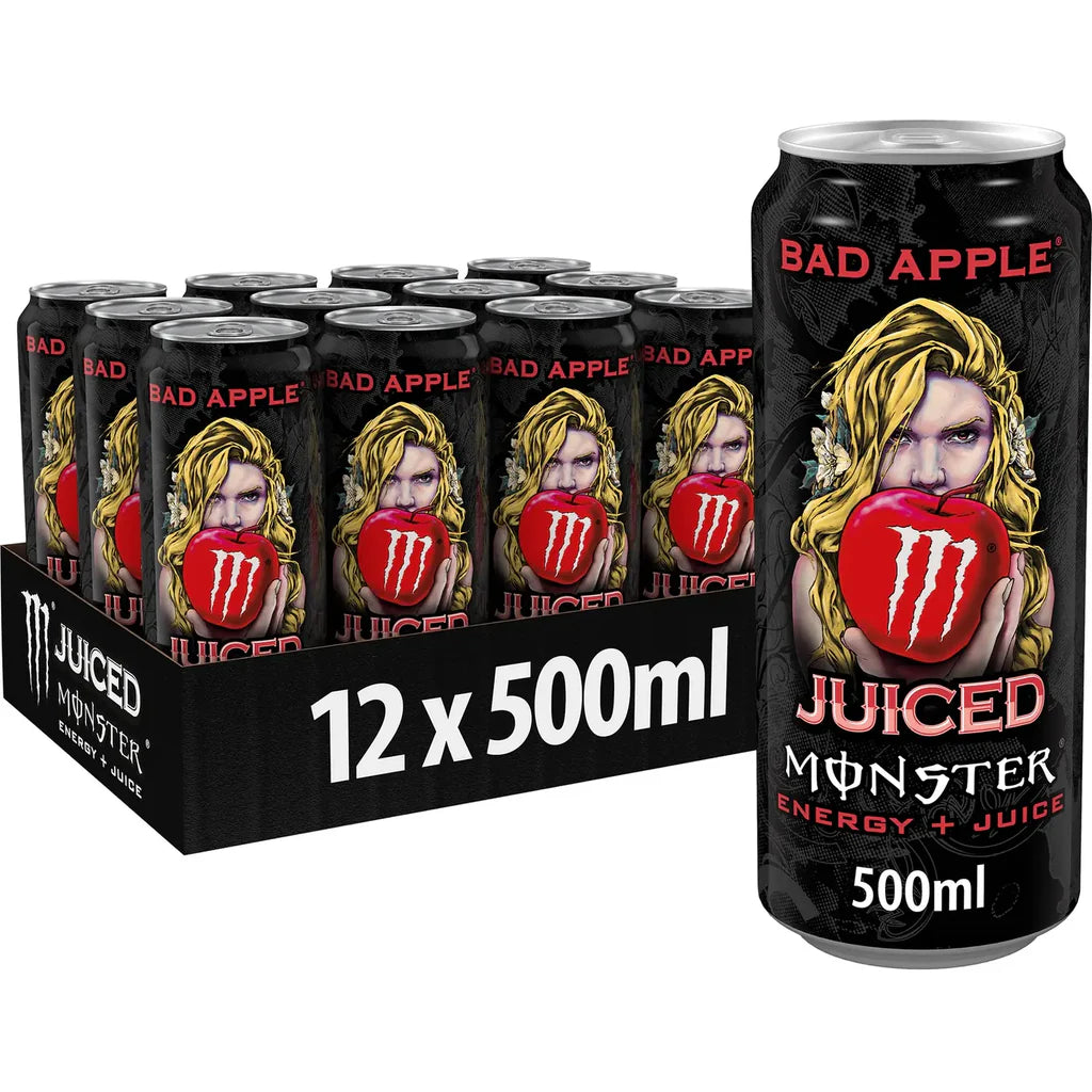 Monster Energy Drink Bad Apple - 500ml - Case of 12