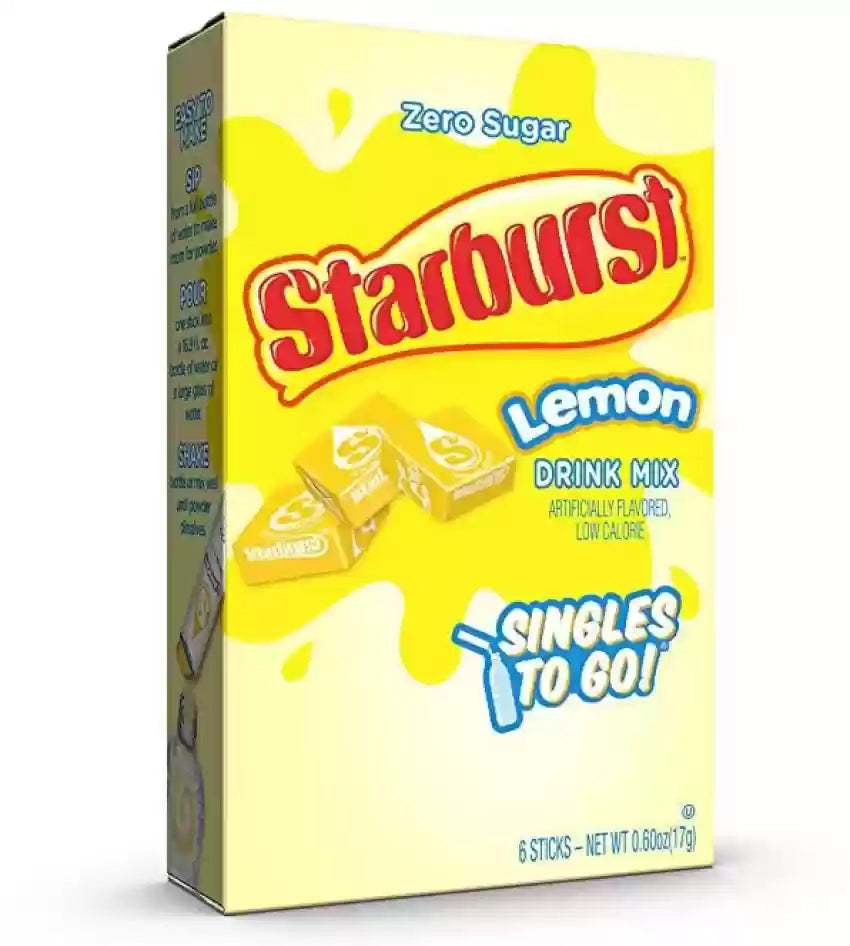 Starburst Singles to Go Drink Mix Lemon - 17g