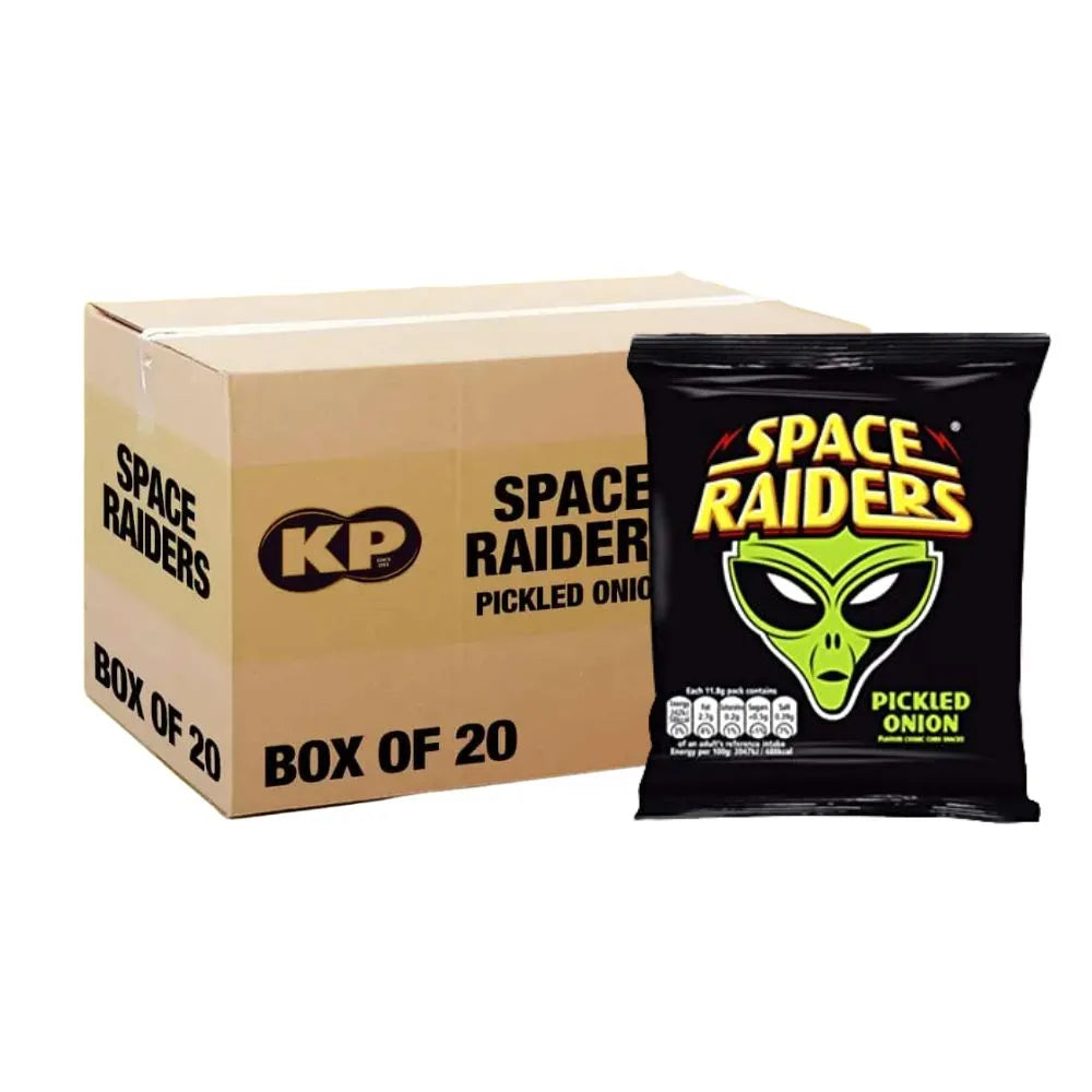 Space Raiders Pickled Onion Crisps - 70g - Pack of 20