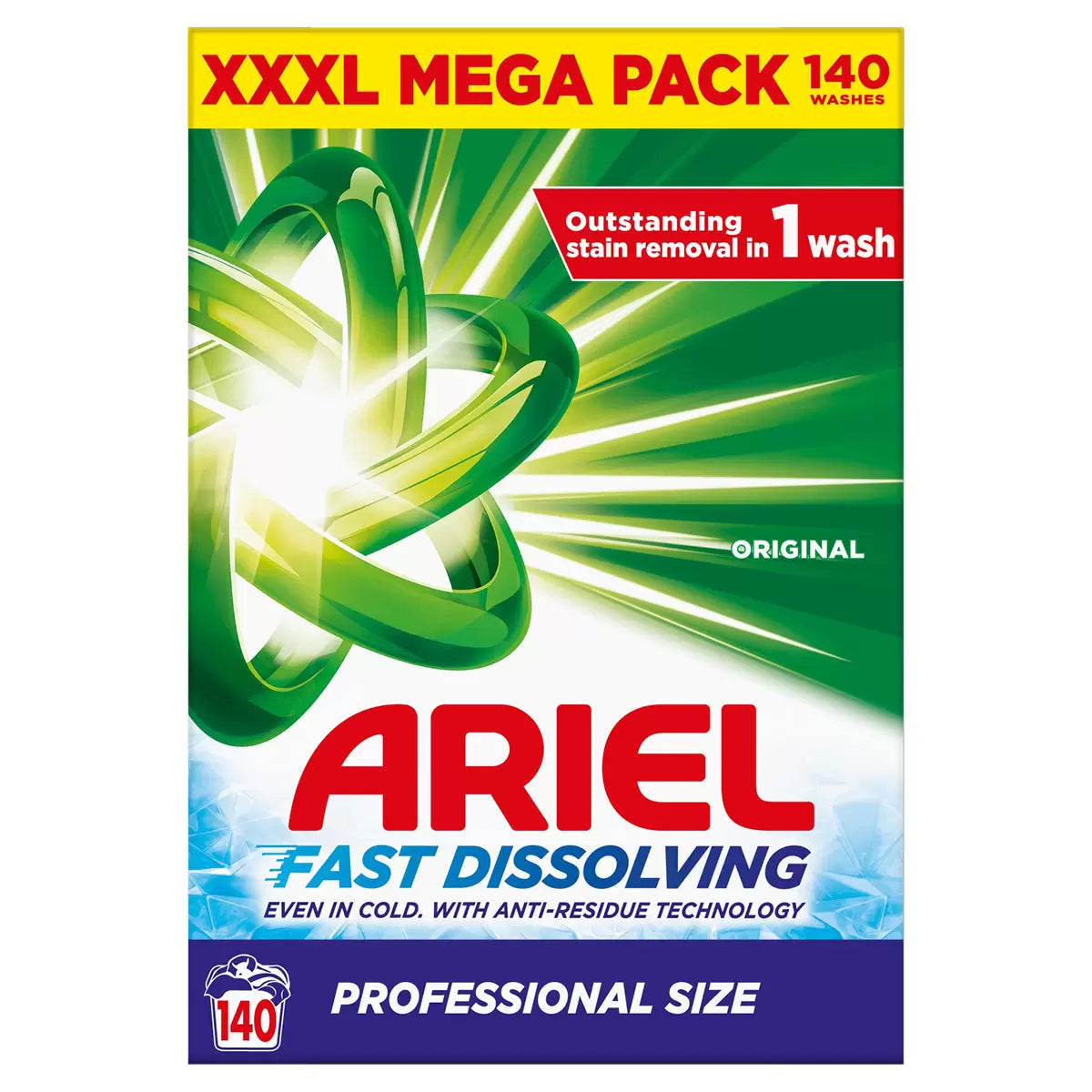 Ariel Biological Washing Powder 140 Washes - 4.34L