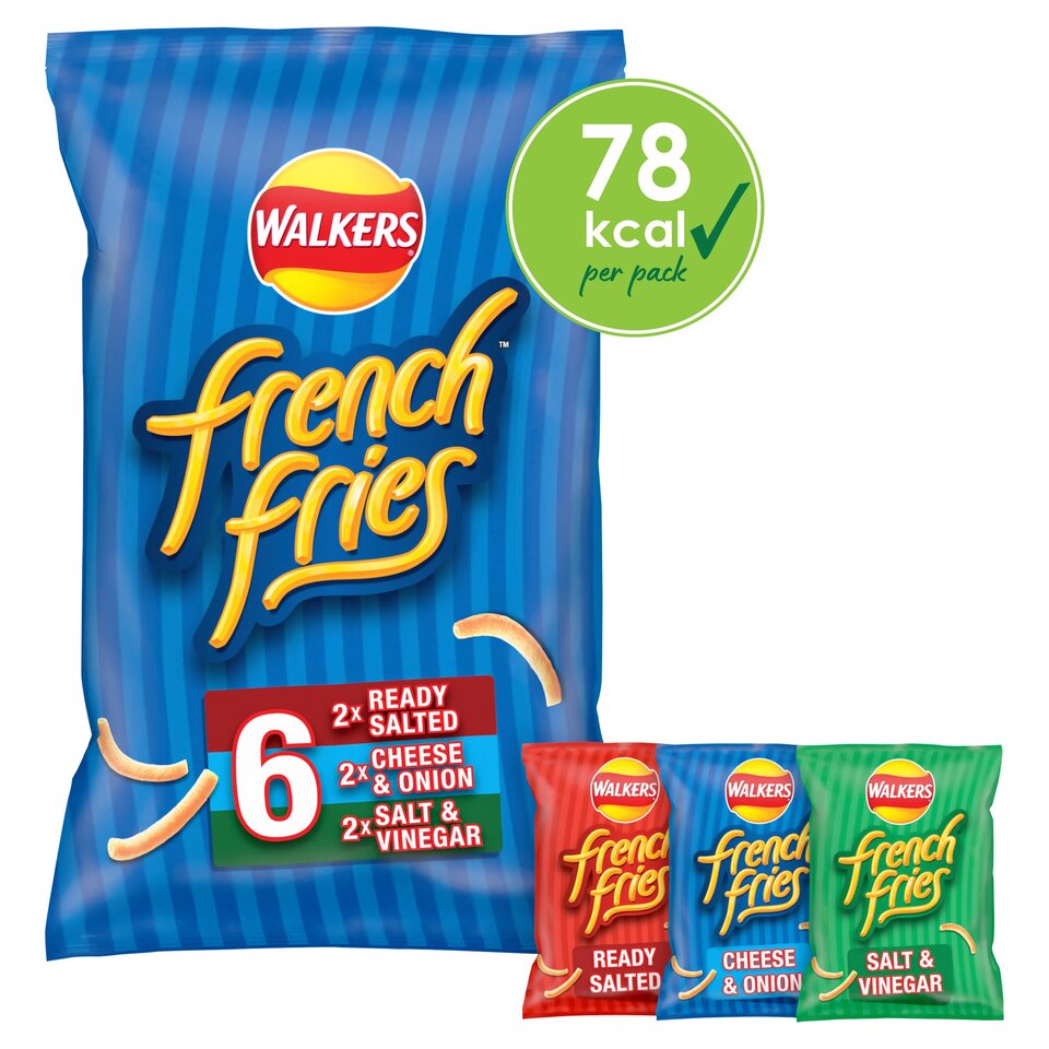 Walkers French Fries Variety Crisps - 18g - 6 Pack