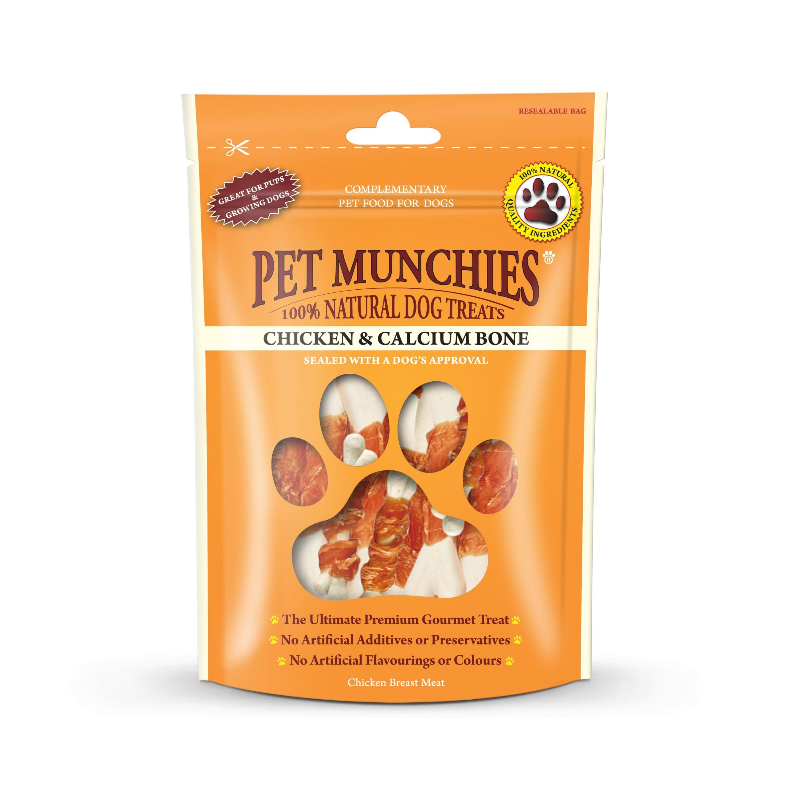 Pet Munchies Chicken & Calcium Bone - 100g