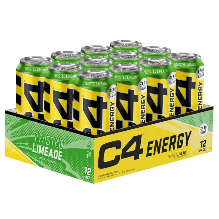 C4 Energy Drink Twisted Limeade - 500ml - Case of 12