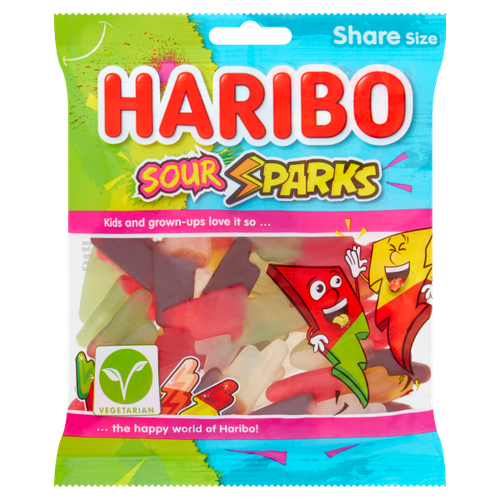 Haribo Sour Sparks - 140g - Greens Essentials