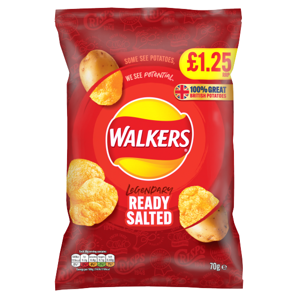 Walkers Ready Salted Crisps - 70g