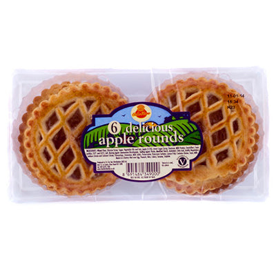 Cake Zone 6 Pack Delicious Apple Rounds - 300g