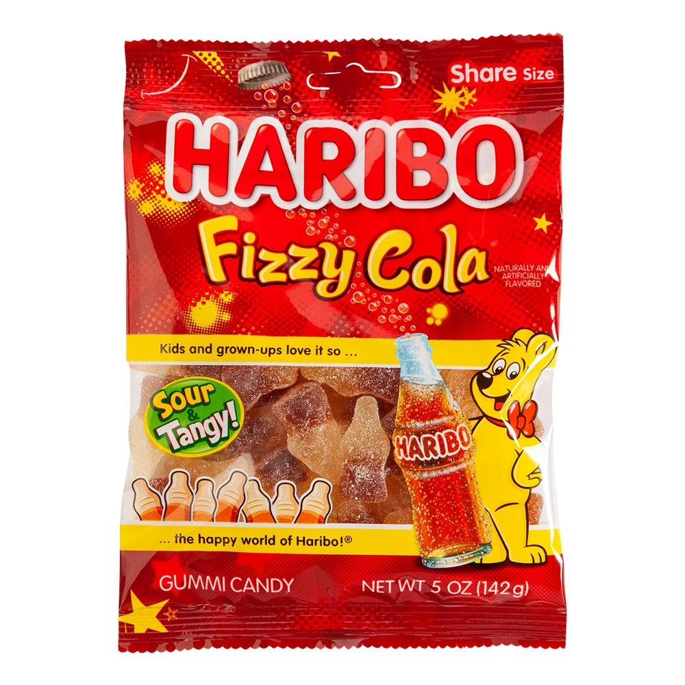 Haribo Fizzy Cola Peg Bag 5oz - 142g