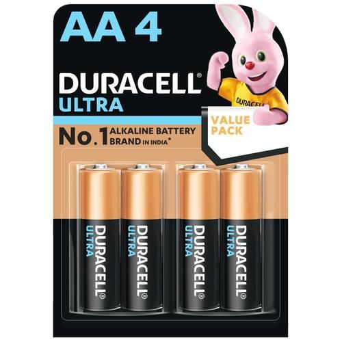 Duracell Ultra Alkaline AA Battery - Pack of 4