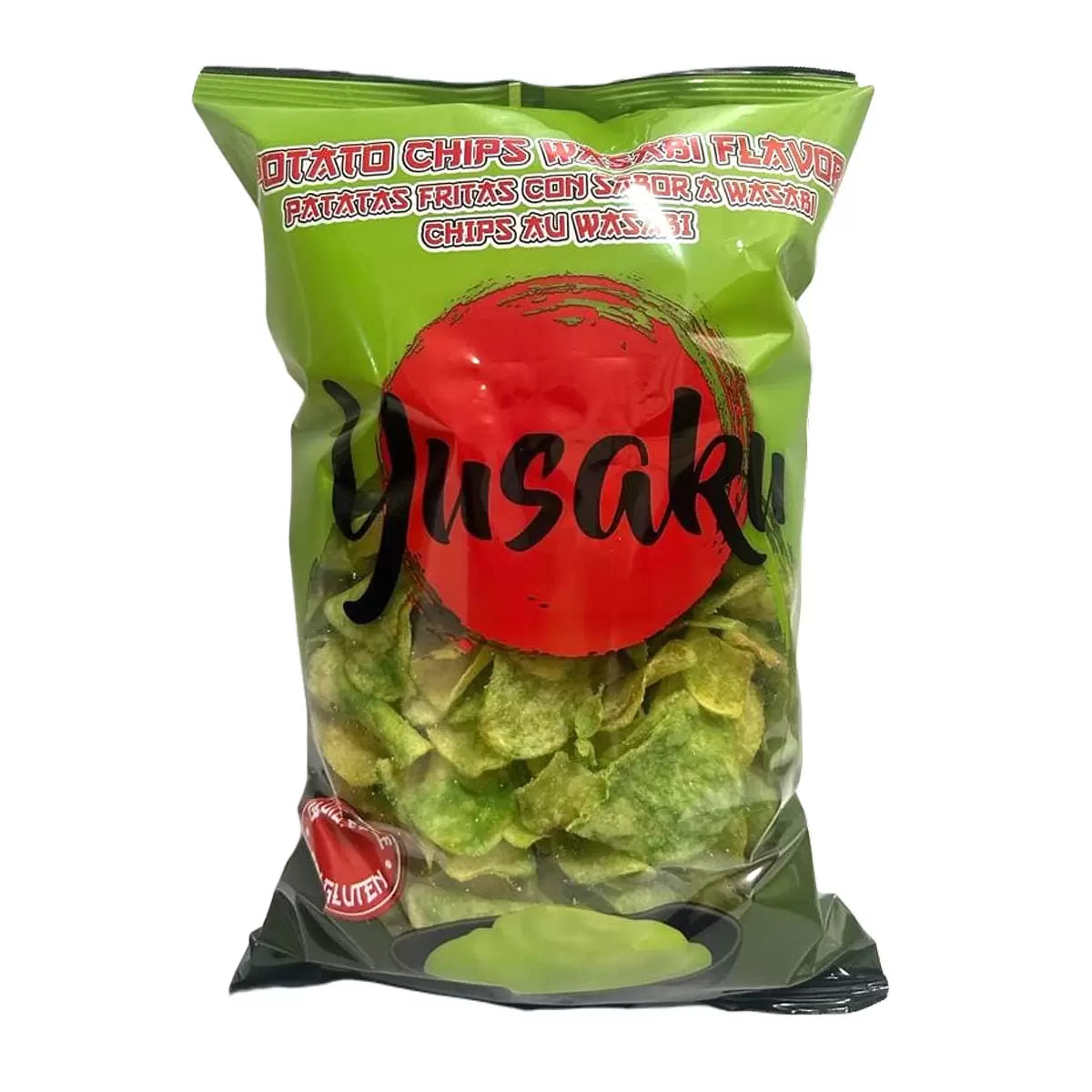 Yusaku Wasabi Potato Chips - 500g