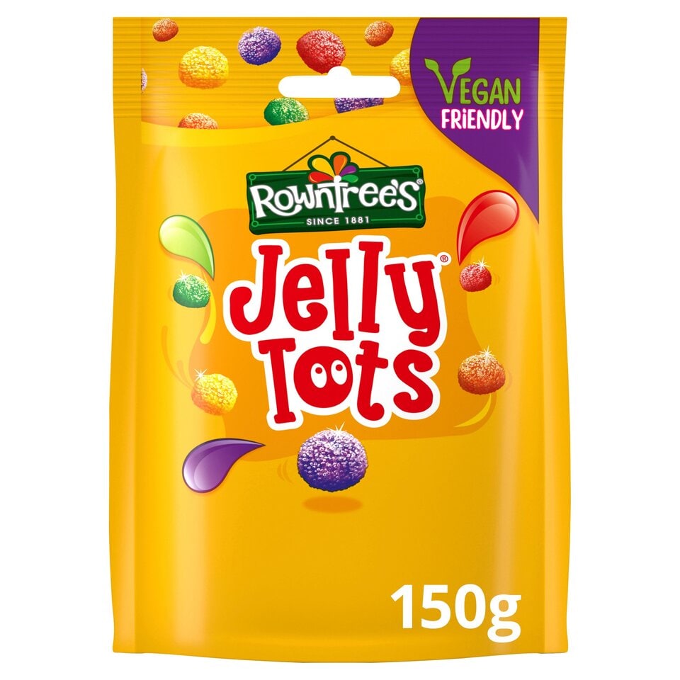 Rowntree's Jelly Tots Vegan Friendly Sweets Sharing Bag - 150g