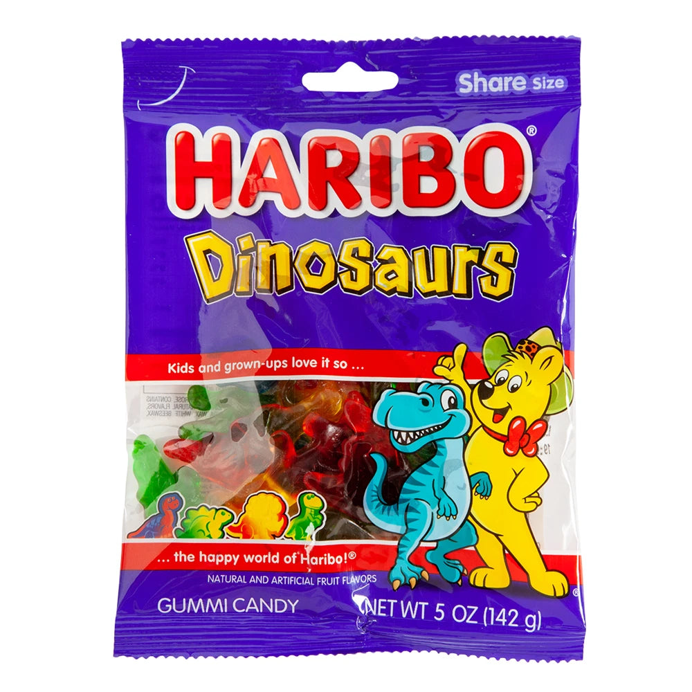 Haribo Dinosaurs Peg Bag - 142g