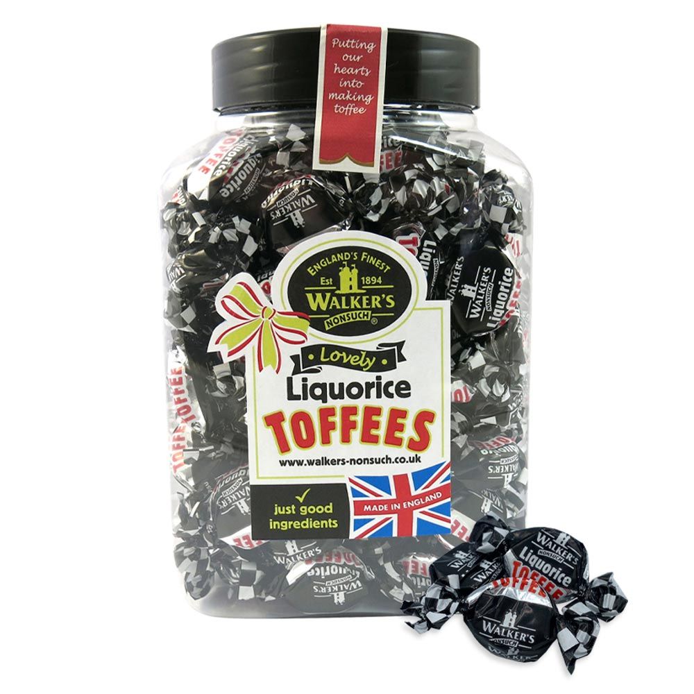 Walkers Toffee Liquorice Toffees - 1.25kg