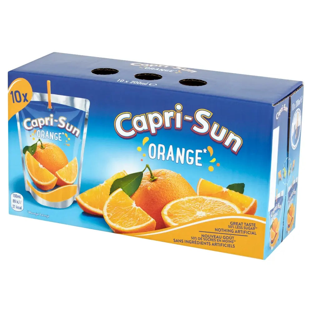 Capri-Sun Orange Juice Drink - 200ml - 10 Pack