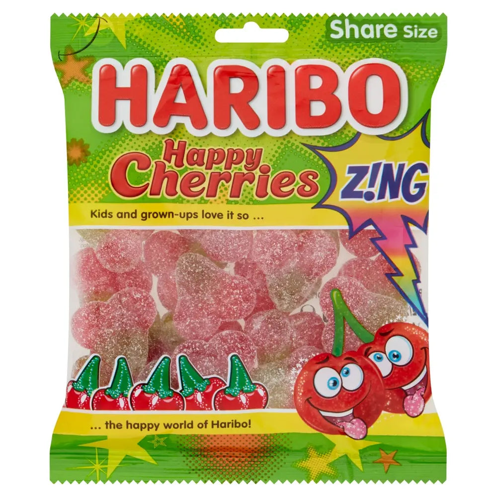 Haribo Happy Cherries Z!ng Share Bag - 160g
