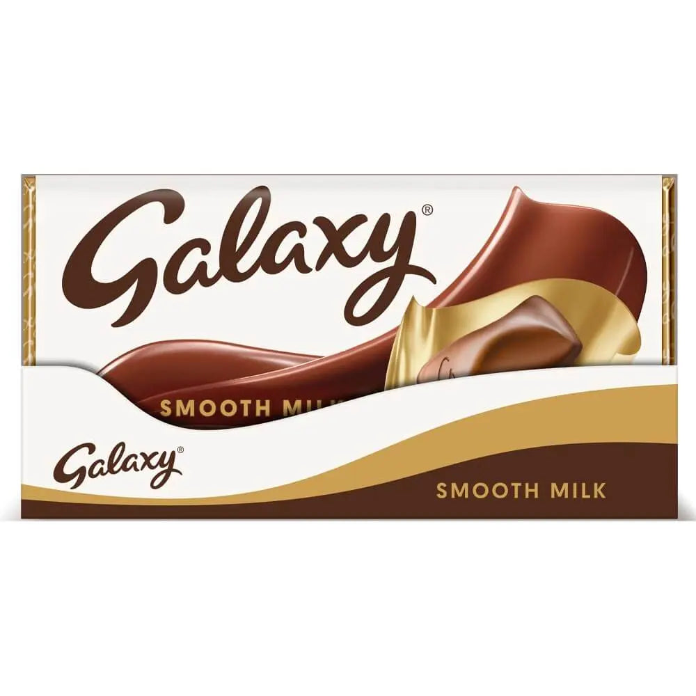 Galaxy Smooth Milk Chocolate Block Bar Vegetarian - 100g