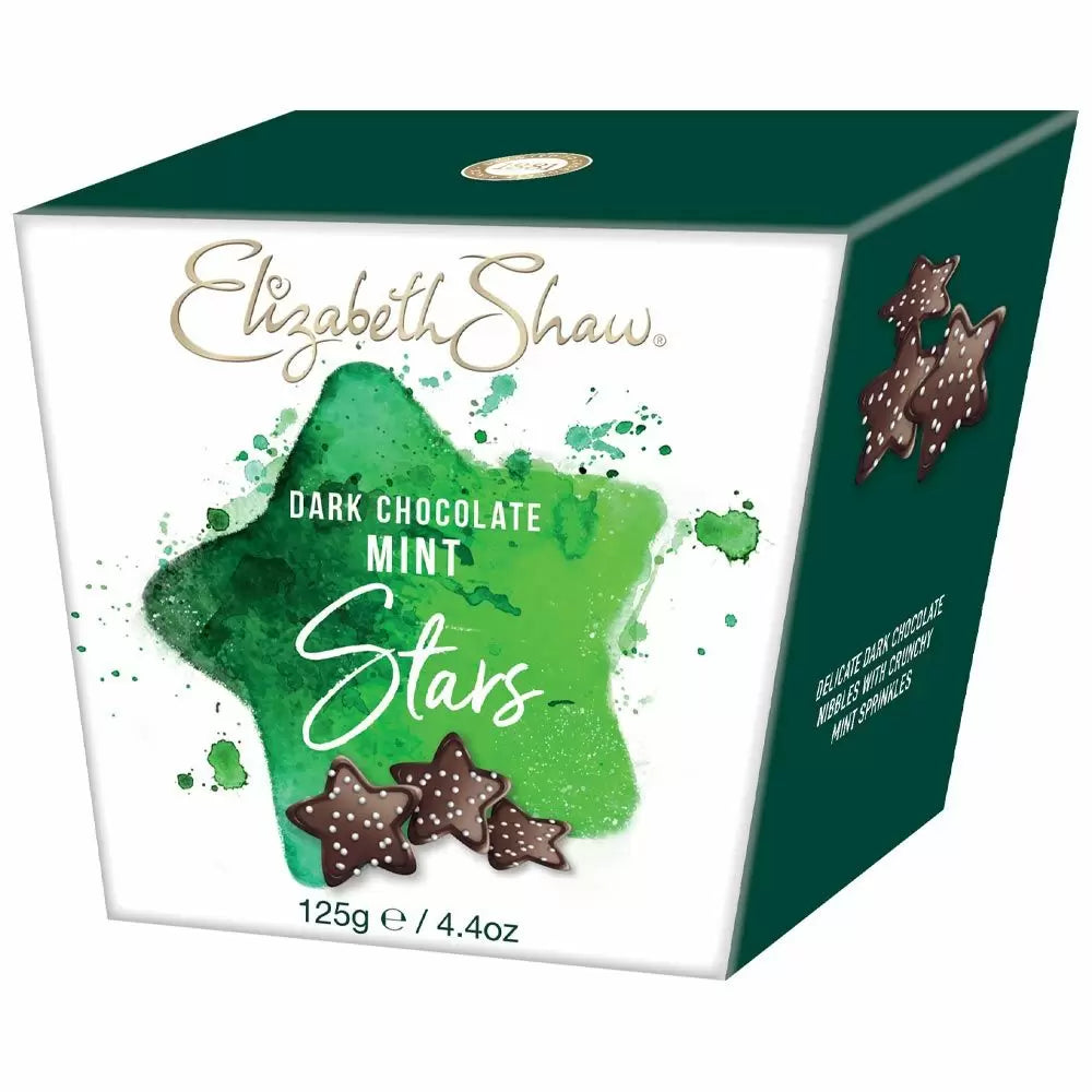 Elizabeth Shaw Dark Chocolate Mint Stars - 125g