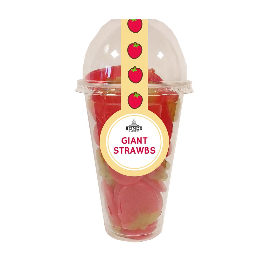 Bonds Giant Strawberries Candy Cup - 260g