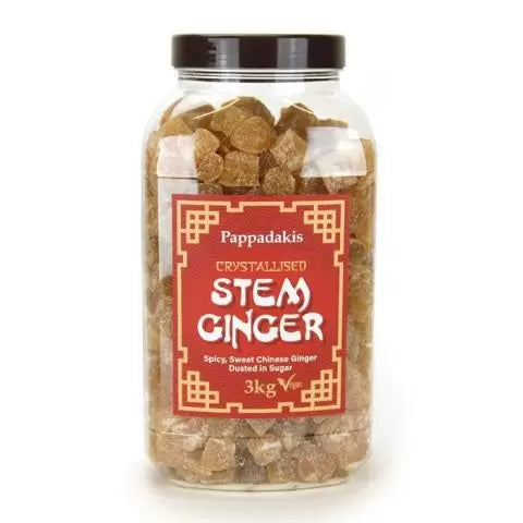 Pappadakis Crystallised Stem Ginger Jar - 3kg - Greens Essentials