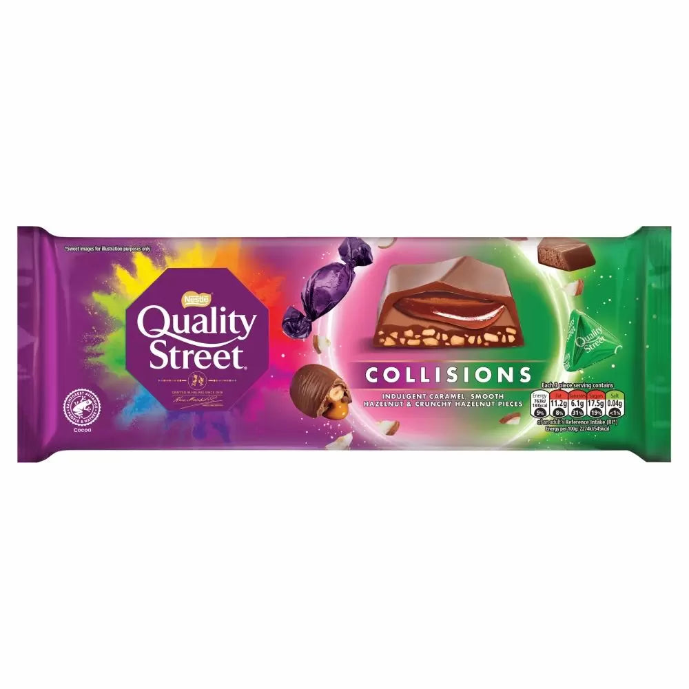 Quality Street Collisions Hazelnut & Caramel Chocolate Sharing Bar - 235g