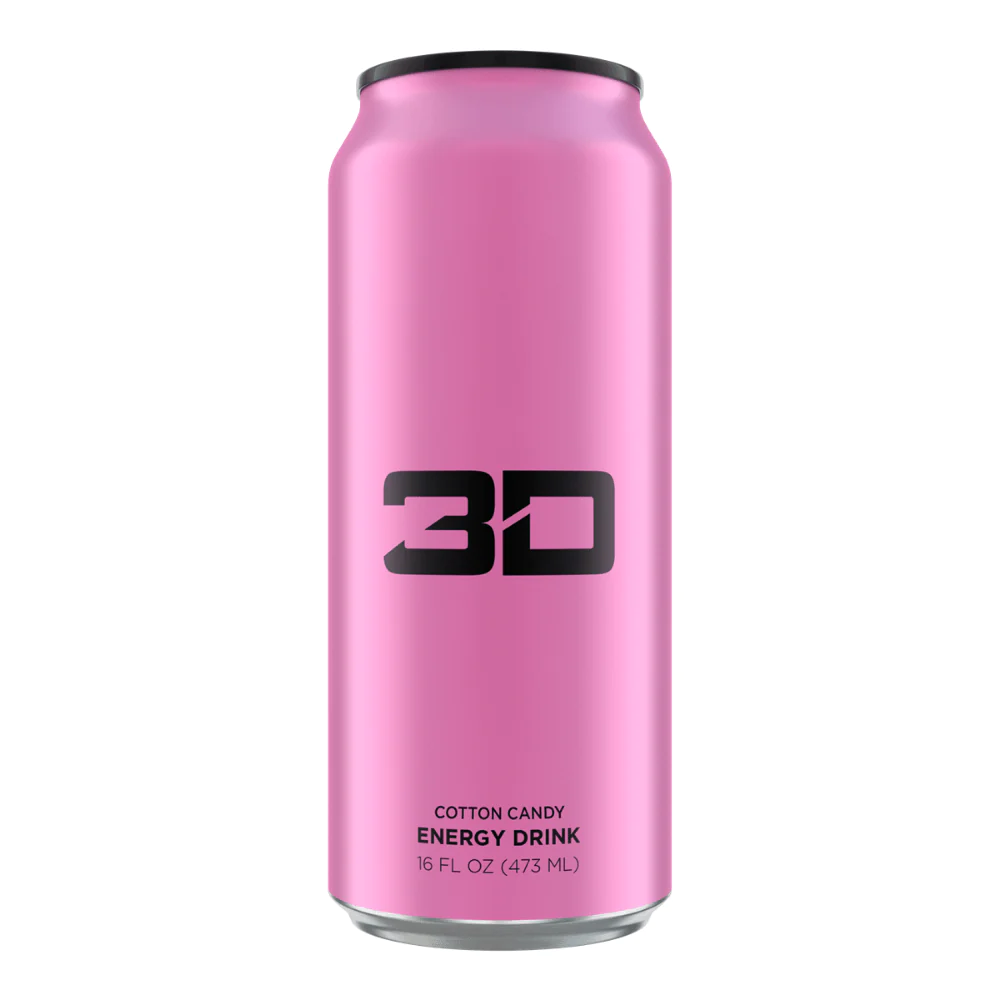 3D Energy Pink Can - 473ml