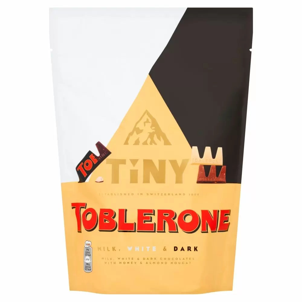 Toblerone Tiny Milk, White & Dark Pouch - 280g