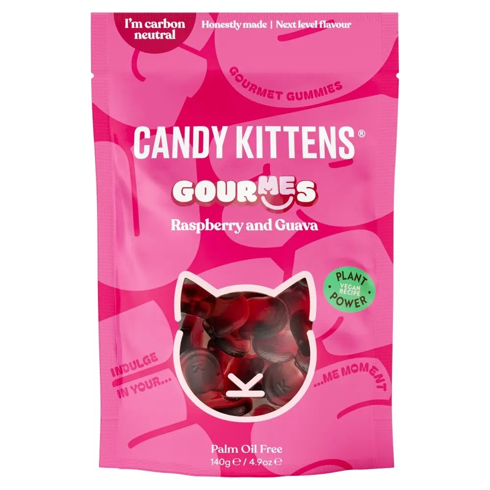 Candy Kittens GourMEs Raspberry & Guava Gummies Pouch - 140g