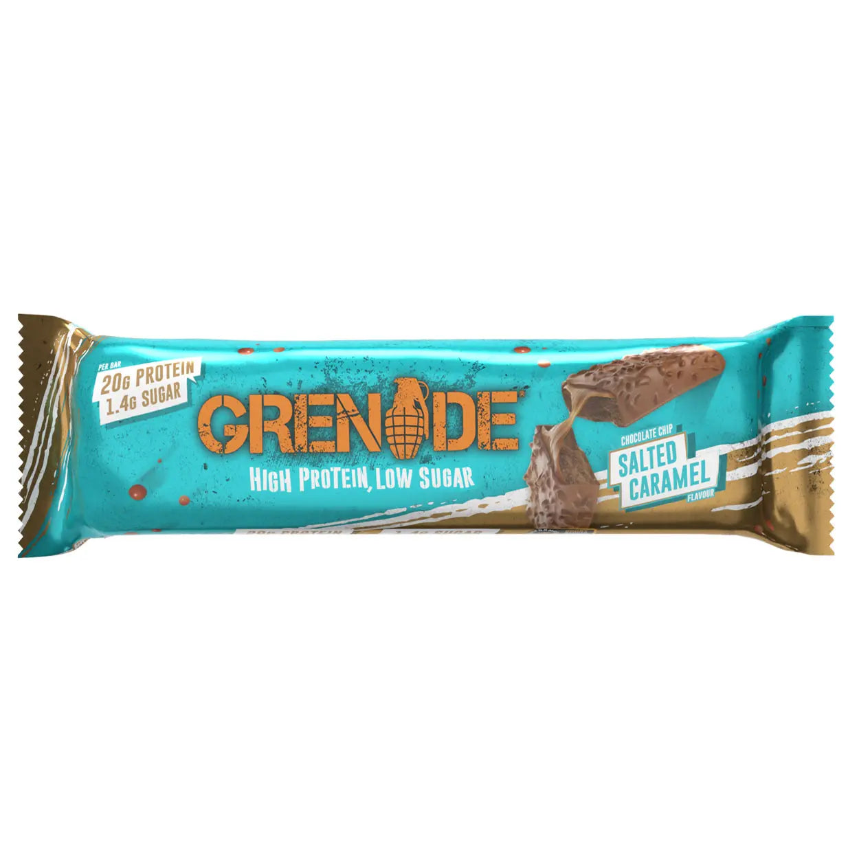 Grenade Chocolate Chip Salted Caramel Flavour Protein Bar - 60g